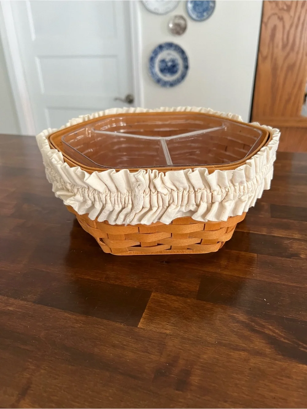 Longaberger hexagonal woven